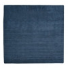 8 x 8 ft. Hand Knotted Gabbeh Wool Solid Square Area Rug Blue