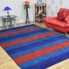 8 ft. x 10 ft. Hand Knotted Gabbeh Silk Mix Contemporary Area Rug Dark Blue