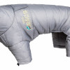 Helios Thunder-crackle Full-Body Waded-Plush Adjustable and 3M Reflective Dog Jacket Gray - Small