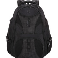 WENGER 1900204418 SWISSGEAR 1900 SCANSMART BACKPK BLK/WHITE UP TO 17IN LAPTOP TSA