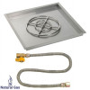 30 in. Square Stainless Steel Drop-In Pan with Match Light Kit - Natural Gas