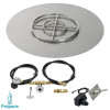 36 in. Round Stainless Steel Flat Pan with Spark Ignition Kit - Propane