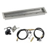 60 x 6 in. Linear Stainless Steel Drop-In Fire Pit Pan with Spark Ignition Kit - Propane