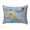 11 x 14 in. Croc & Butterfly Small No-Cord Indoor & Outdoor Pillow