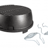 12 in. Lodge Kickoff Charcoal Grill, Black