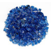 0.25 in. Cobalt Blue Reflective Fire Glass - 10 lbs
