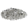 0.5 in. Starfire Reflective Fire Glass - Stainless Steel