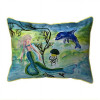 11 x 14 in. Mermaid & Jellyfish Indoor & Outdoor Pillow, Small