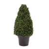 36 in. Artificial Boxwood Topiary Tower Style Faux Plant in Sturdy Pot