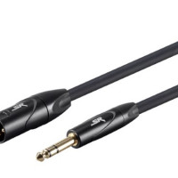 Monoprice 18814 STAGE RIGHT BY MONOPRICE 6FT XLR MALE TO 1/4INCH TRS MALE 16AWG CABLE (GOLD PLAT