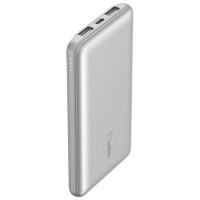 Belkin BPB011BTSL 10K POWER BANK USB-A C 15W SILVER 15-RETAIL BOX (PLASTIC FREE)