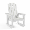 Opal Wood Rocker Lounge Chair Black Pine - 30 x 33.5 x 43.5 in.