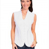 Womens Sleeveless Cantina Blouse White - Large
