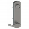 Cylinder Escutcheon Outside Exit Device Trim with Withnell Lever No. 122823 Satin Chrome