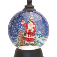 LED Snow Globe Ball with Santa and Deer Figure 9.25
