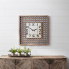 Lattice Wood Wall Clock 29.5