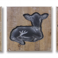Farm Animal Plaque (Set of 3)