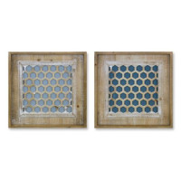 Honeycomb Wall Plaque (Set of 2)