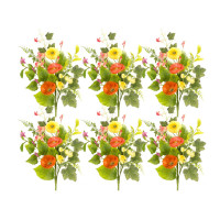 Poppy Floral Spray (Set of 6)