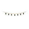 Wood Beaded Wool Tree Garland (Set of 2)