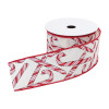 Wired Candy Cane Ribbon (Set of 2)
