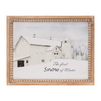 Framed First Snow Barn Print 18
