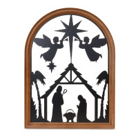 Cut-Out Metal Nativity Plaque 16