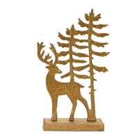 Metal Woodland Deer Silhouette Decor 11