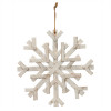 Distressed Fir Wood Snowflake 16