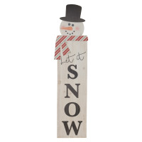 Let it Snow Snowman Porch Sign 41