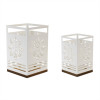 Snowflake Cut-Out Metal Candle Holder (Set of 2)