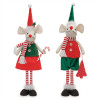 Plush Holiday Mouse Shelf Sitter (Set of 2)