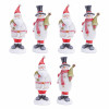 Glittered Sweater Santa and Snowman (Set of 6)