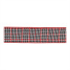 Red and Black Houndstooth Plaid Wired Ribbon 4