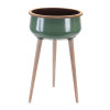 Metal Planter with Wood Legs 24