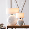 Notched Ceramic Table Lamp 18