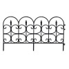 Victorian Fleur De Lis Medium Resin Garden Fence 26 ft.