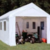 King Canopy 10 x 20 ft. Hercules Snow Load with Enclosure Kit - 8 Leg Canopy- White