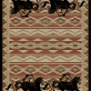 7 ft. 10 in. x 9 ft. 10 in. Lodge King Untamed Area Rug Black