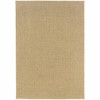 7 x 10 in. Solid Sand Beige Indoor & Outdoor Area Rug