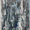8 x 10 ft. Shades of Abstract Marble Area Rug, Blue, Gray & White
