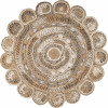Daisy Geometric Multi Color Boutique Jute Area Rug, Bleach & Natural