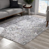 5 x 8 ft. Gray Modern Jacobean Floral Area Rug