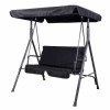 Outdoor 2 Person Patio Swing Black