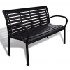Outdoor Patio Bench with Steel Frame