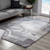 8 x 11 ft. Gray Abstract Splatter Area Rug
