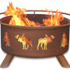 Moose & Trees Fire Pit