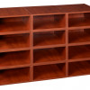 Cubo Storage Set - 12 Half Size Cubes Warm Cherry