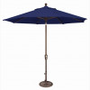 9 ft. Octagon Push Button Tilt Market Umbrella Sky Blue