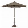 9 ft. Octagon Push Button Tilt Market Umbrella Taupe